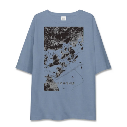 【しまなみ2（広島県）】地図柄ビッグシルエットTシャツ