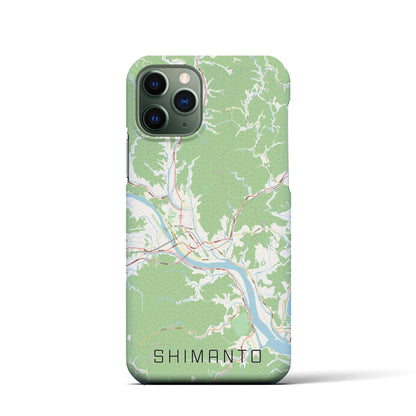 【四万十（高知県）】地図柄iPhoneケース（バックカバータイプ）