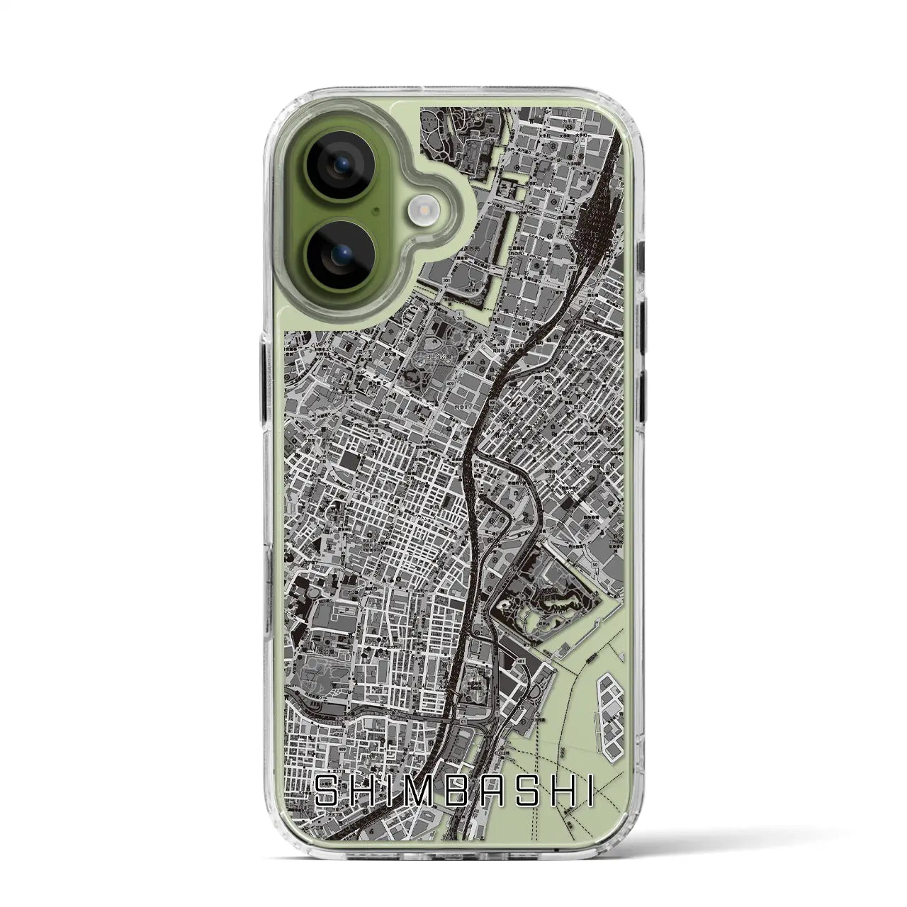 【新橋（東京都）】地図柄iPhoneケース（MagSafeタイプ）