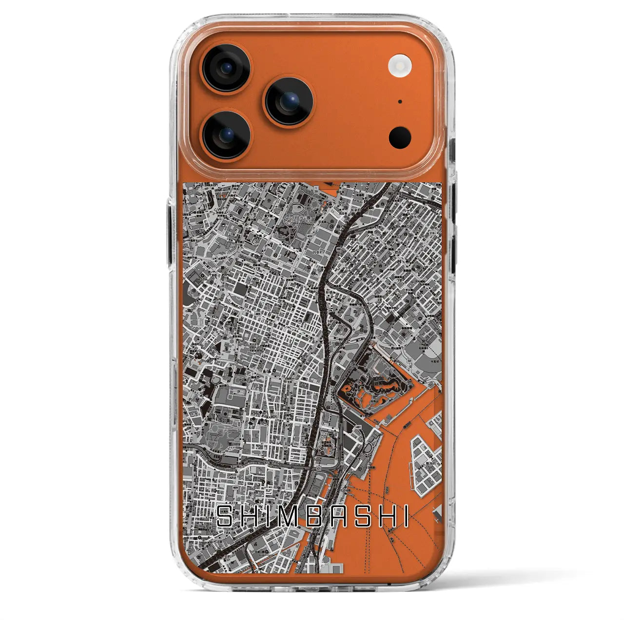 【新橋（東京都）】地図柄iPhoneケース（MagSafeタイプ）