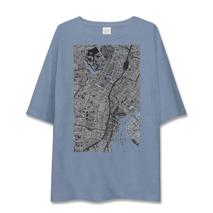 【新橋（東京都）】地図柄ビッグシルエットTシャツ