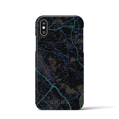 【志免（福岡県）】地図柄iPhoneケース（バックカバータイプ）