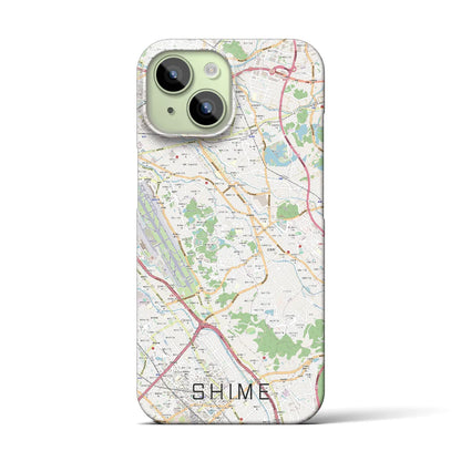 【志免（福岡県）】地図柄iPhoneケース（バックカバータイプ）