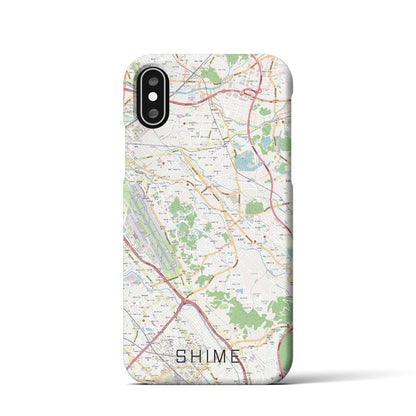 【志免（福岡県）】地図柄iPhoneケース（バックカバータイプ）