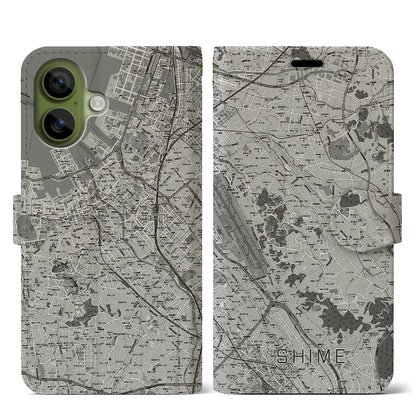 【志免（福岡県）】地図柄iPhoneケース（手帳タイプ）