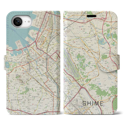 【志免（福岡県）】地図柄iPhoneケース（手帳タイプ）