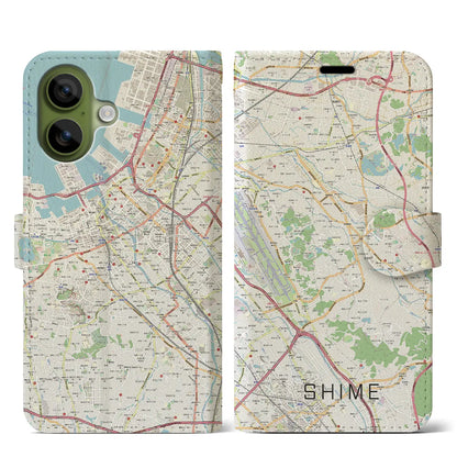 【志免（福岡県）】地図柄iPhoneケース（手帳タイプ）