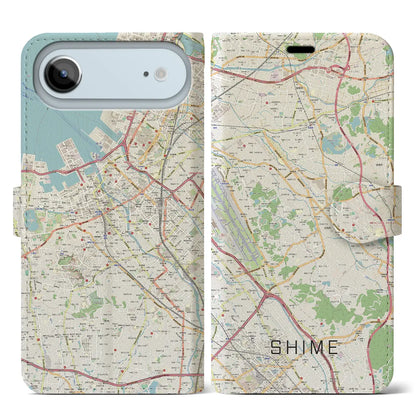 【志免（福岡県）】地図柄iPhoneケース（手帳タイプ）