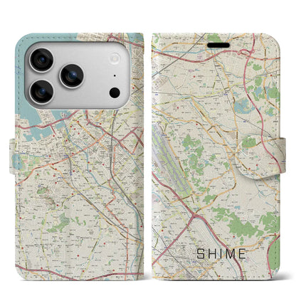 【志免（福岡県）】地図柄iPhoneケース（手帳タイプ）