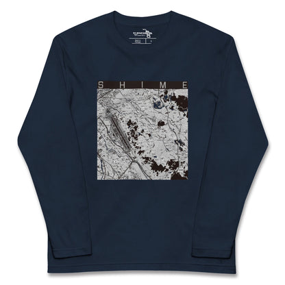 【志免（福岡県）】地図柄ロングスリーブTシャツ