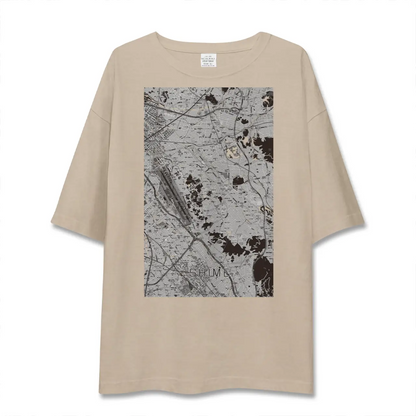 【志免（福岡県）】地図柄ビッグシルエットTシャツ