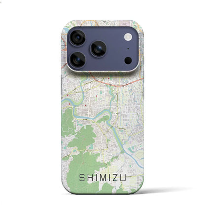 【清水（静岡県清水町）】地図柄iPhoneケース（バックカバータイプ）