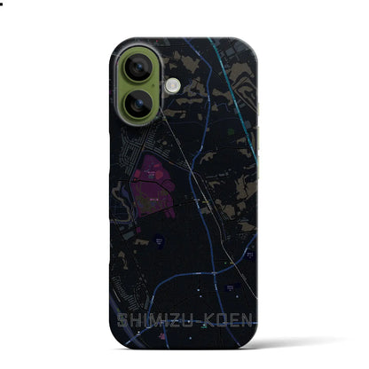 【清水公園（千葉県）】地図柄iPhoneケース（バックカバータイプ）