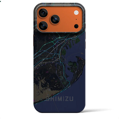 【清水（静岡県）】地図柄iPhoneケース（バックカバータイプ）