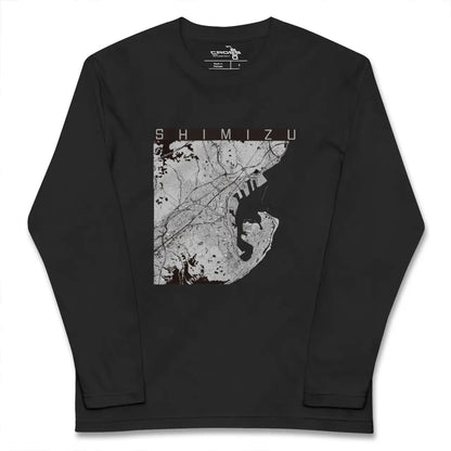 【清水（静岡県）】地図柄ロングスリーブTシャツ