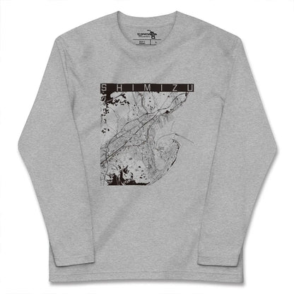【清水（静岡県）】地図柄ロングスリーブTシャツ