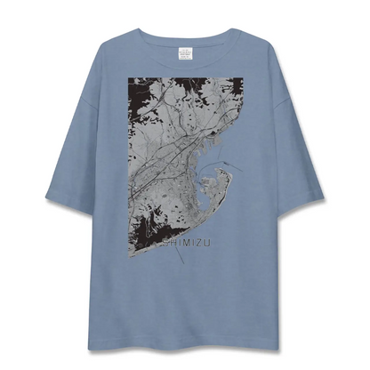 【清水（静岡県）】地図柄ビッグシルエットTシャツ