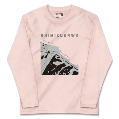 【清水川（青森県）】地図柄ロングスリーブTシャツ