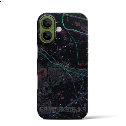 【下赤塚（東京都）】地図柄iPhoneケース（バックカバータイプ）