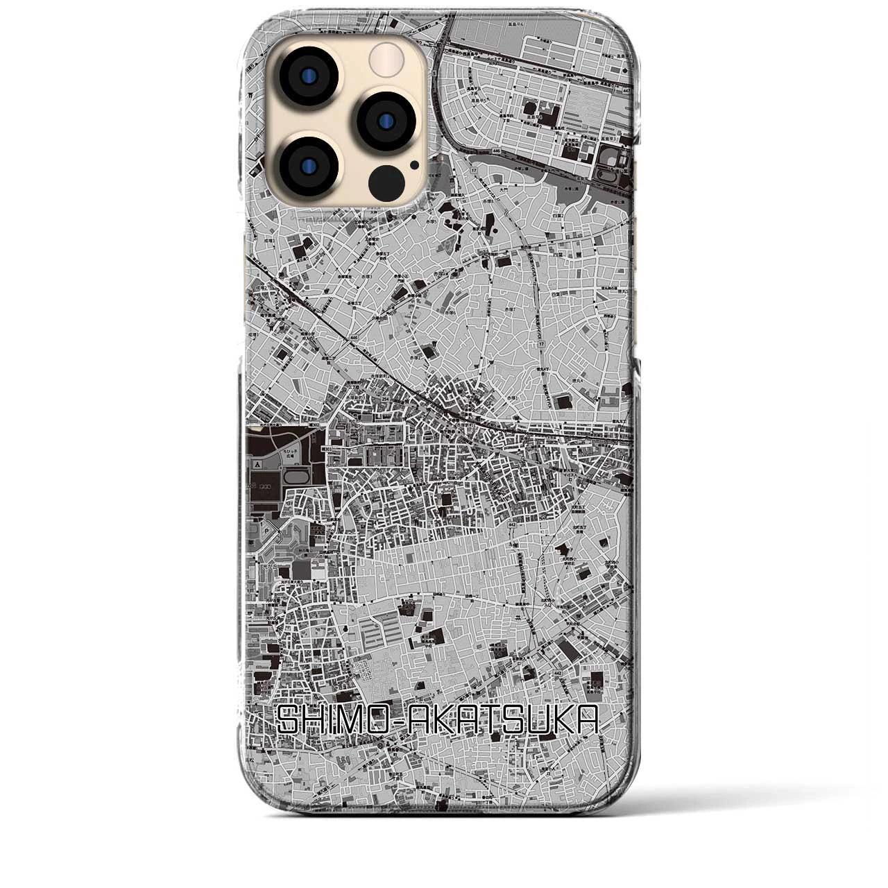 【下赤塚（東京都）】地図柄iPhoneケース（クリアタイプ）