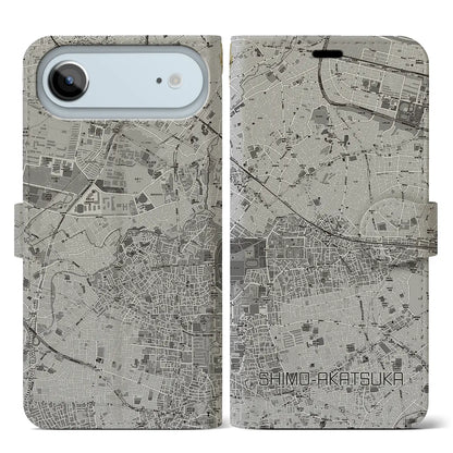 【下赤塚（東京都）】地図柄iPhoneケース（手帳タイプ）