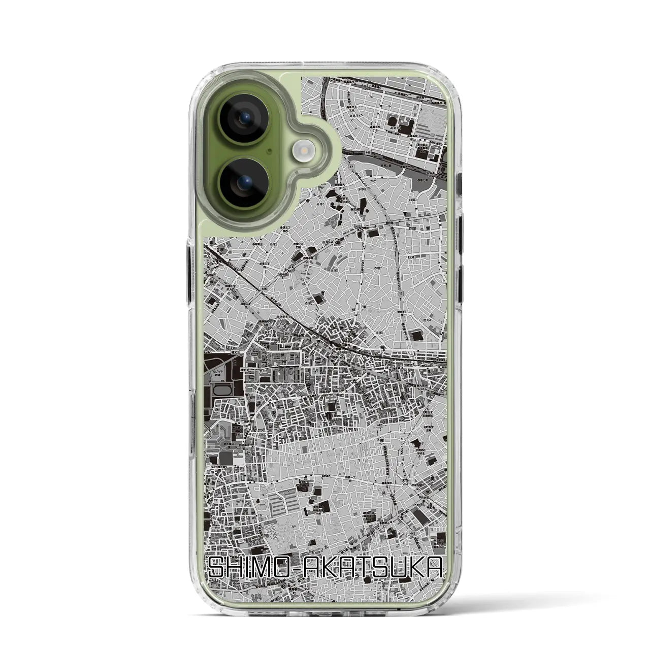 【下赤塚（東京都）】地図柄iPhoneケース（MagSafeタイプ）