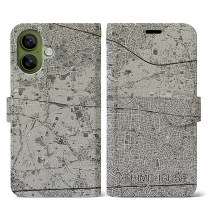 【下井草（東京都）】地図柄iPhoneケース（手帳タイプ）