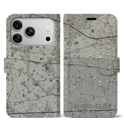 【下井草（東京都）】地図柄iPhoneケース（手帳タイプ）