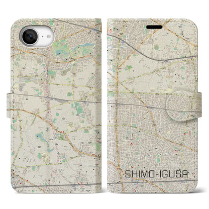 【下井草（東京都）】地図柄iPhoneケース（手帳タイプ）