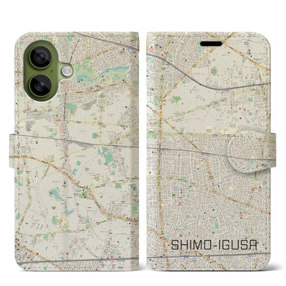 【下井草（東京都）】地図柄iPhoneケース（手帳タイプ）