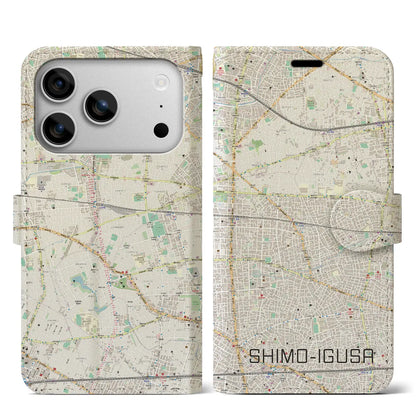 【下井草（東京都）】地図柄iPhoneケース（手帳タイプ）