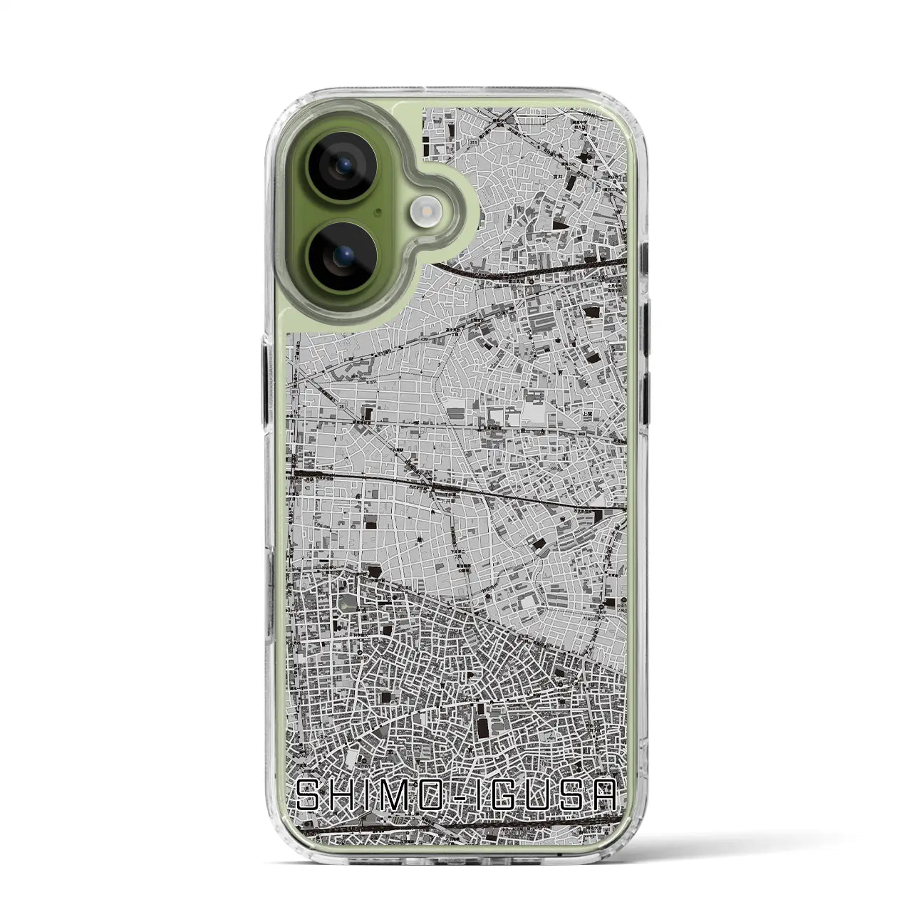 【下井草（東京都）】地図柄iPhoneケース（MagSafeタイプ）