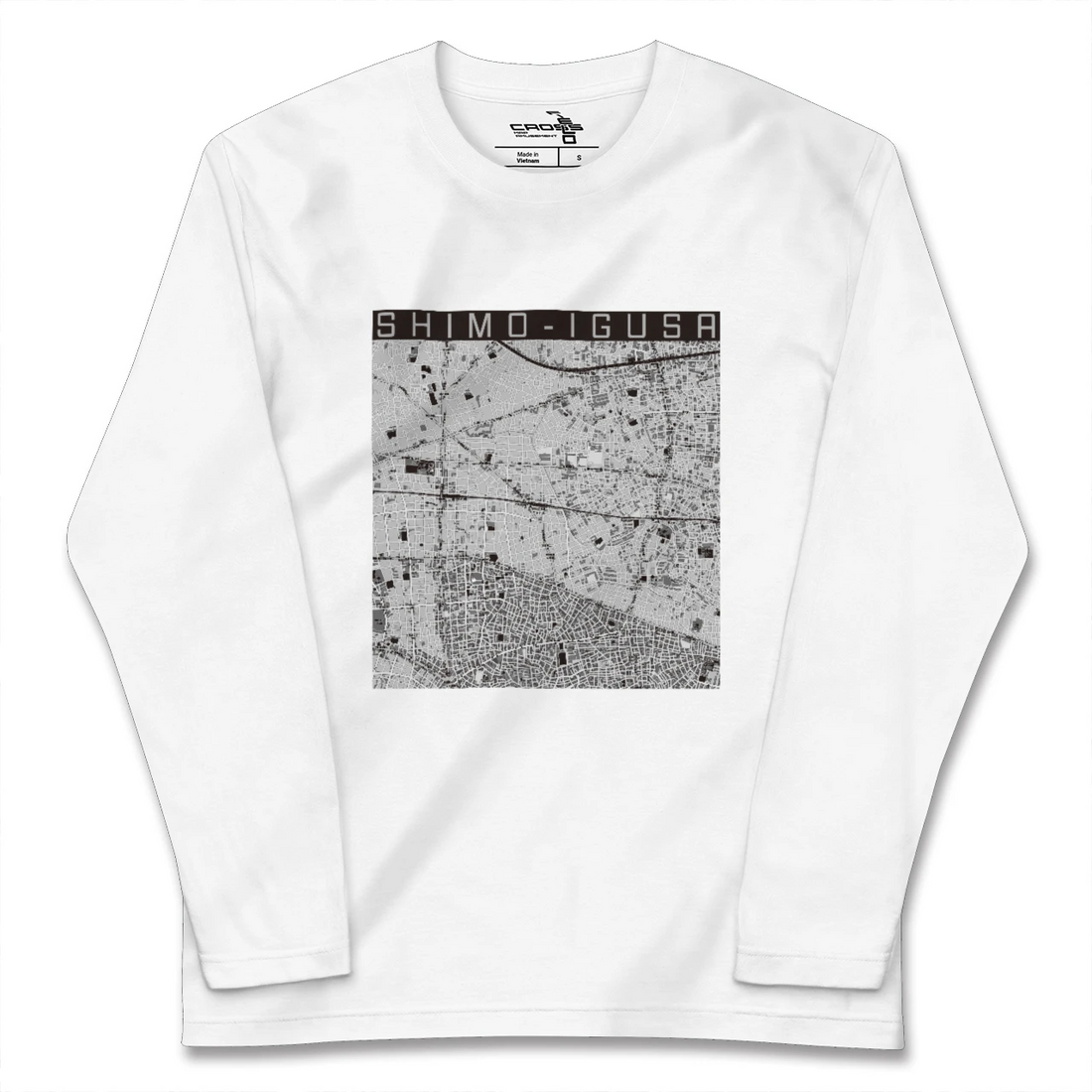 【下井草（東京都）】地図柄ロングスリーブTシャツ