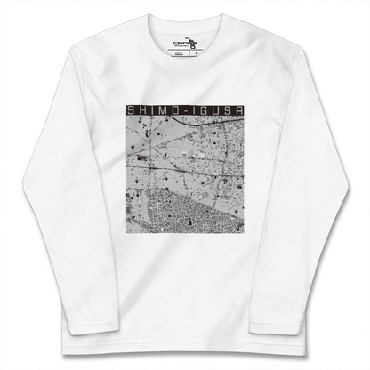 【下井草（東京都）】地図柄ロングスリーブTシャツ