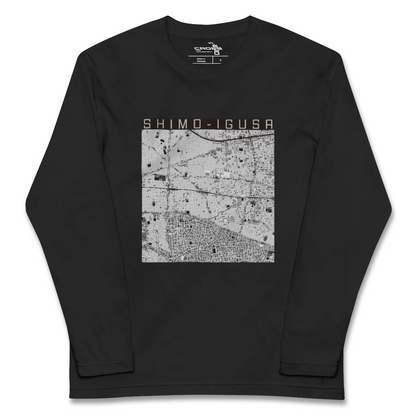 【下井草（東京都）】地図柄ロングスリーブTシャツ