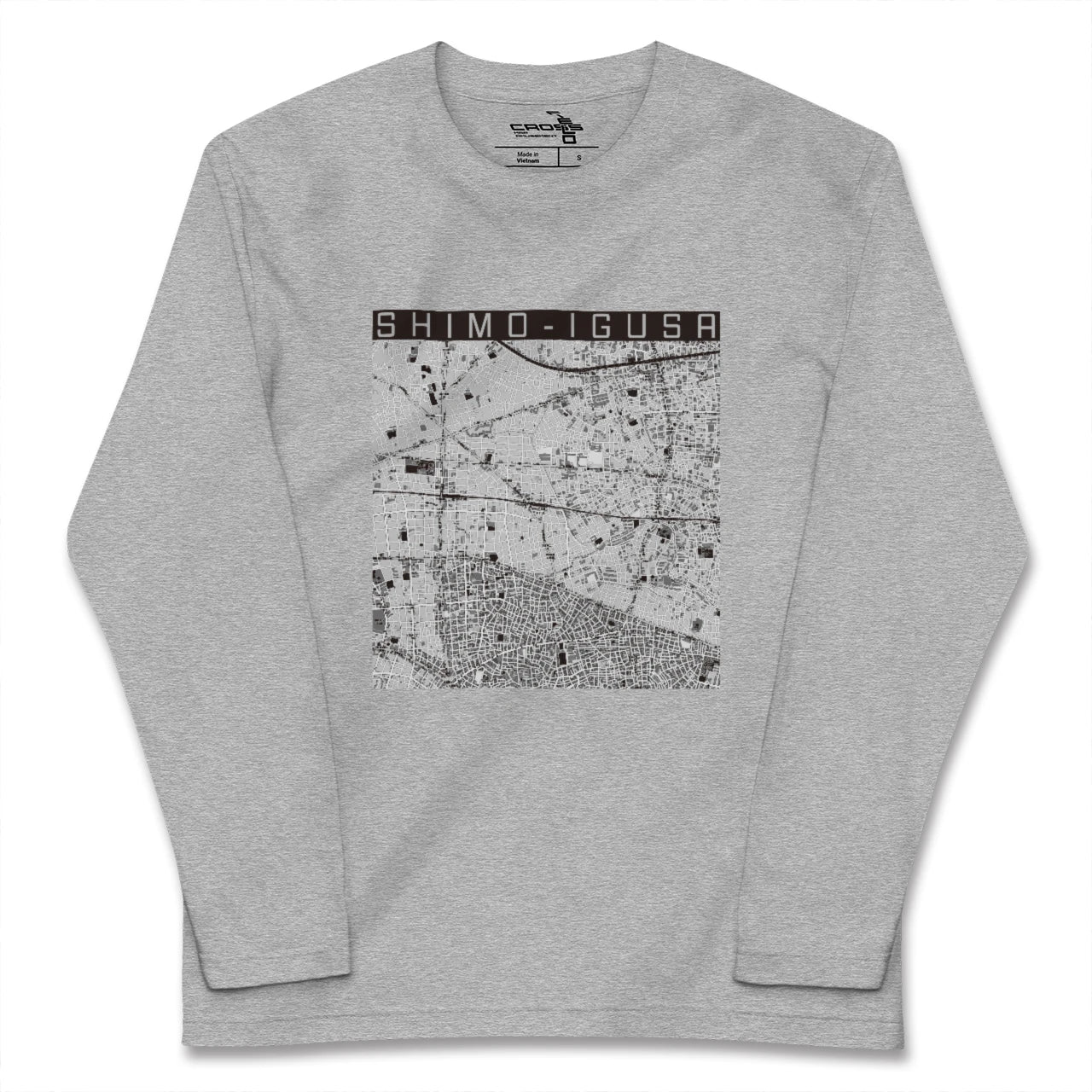 【下井草（東京都）】地図柄ロングスリーブTシャツ
