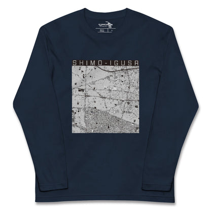 【下井草（東京都）】地図柄ロングスリーブTシャツ