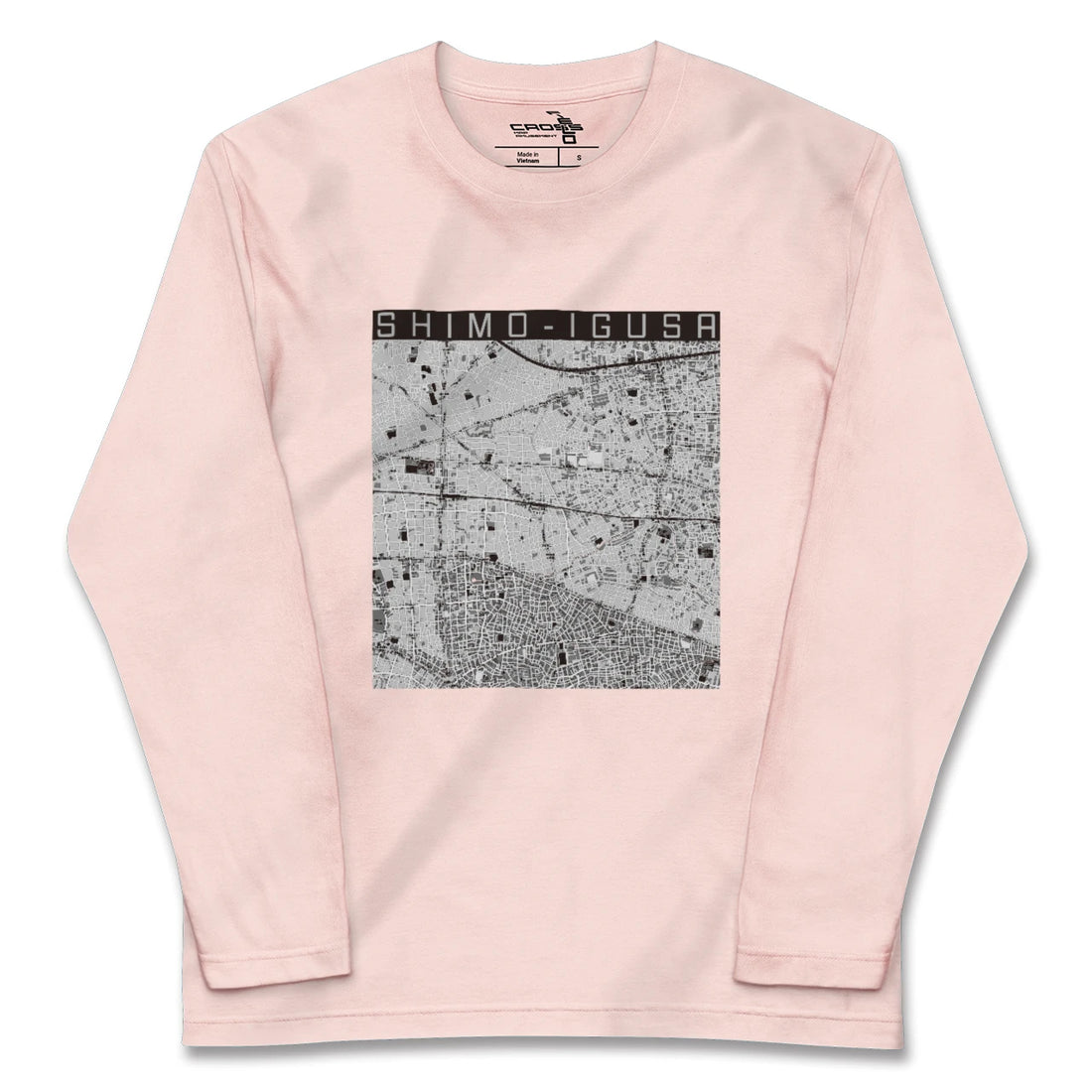 【下井草（東京都）】地図柄ロングスリーブTシャツ