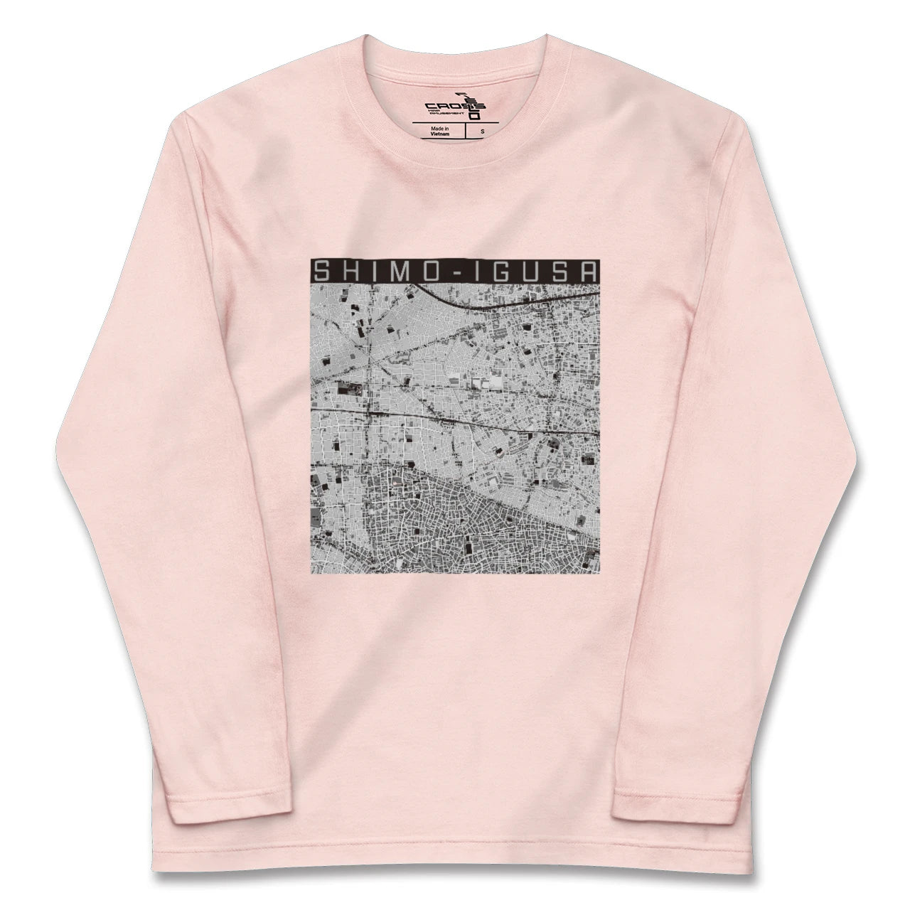 【下井草（東京都）】地図柄ロングスリーブTシャツ