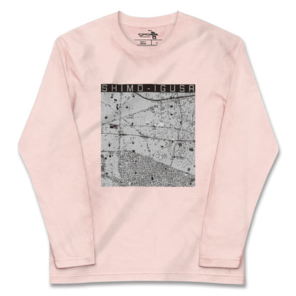 【下井草（東京都）】地図柄ロングスリーブTシャツ