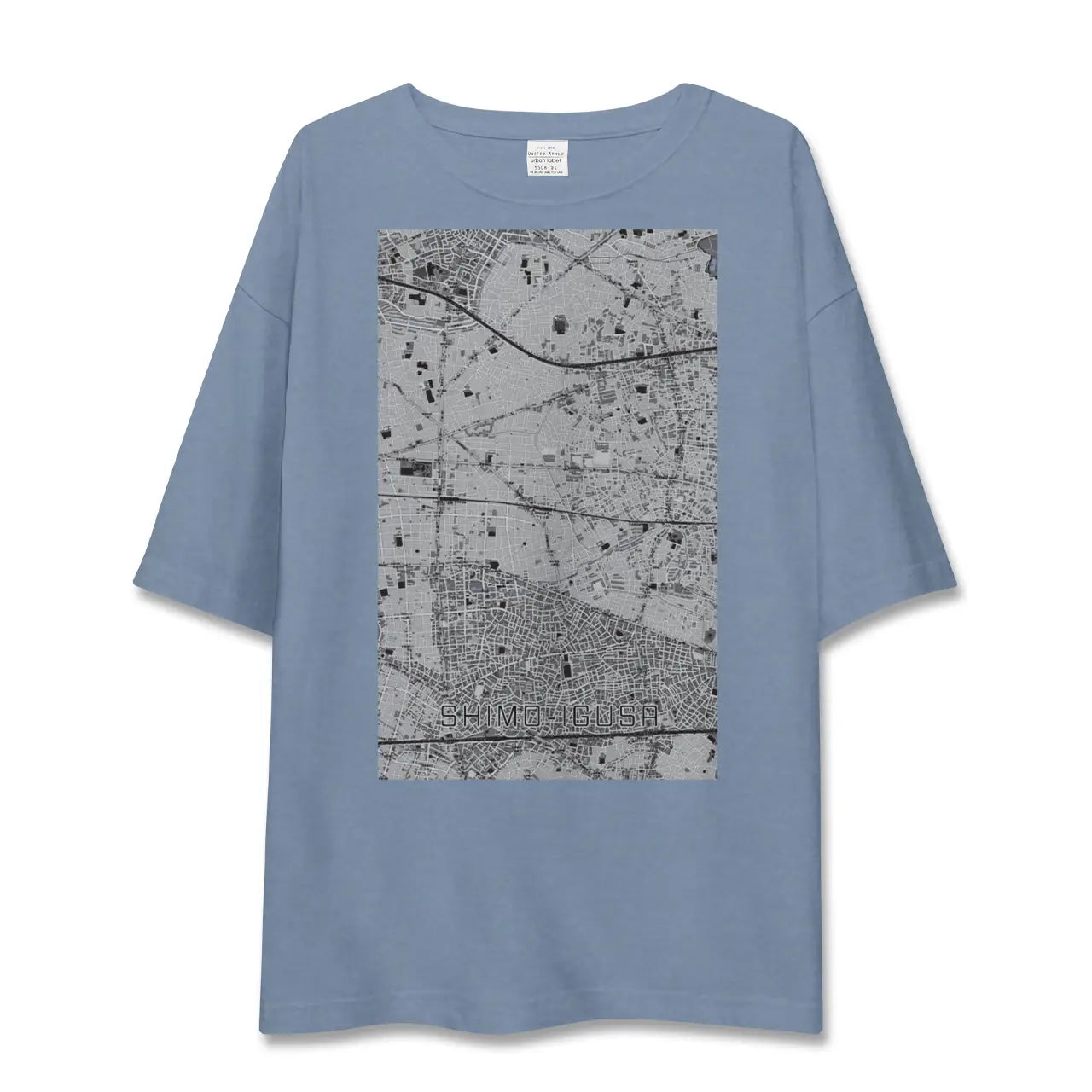 【下井草（東京都）】地図柄ビッグシルエットTシャツ
