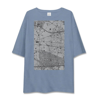 【下井草（東京都）】地図柄ビッグシルエットTシャツ