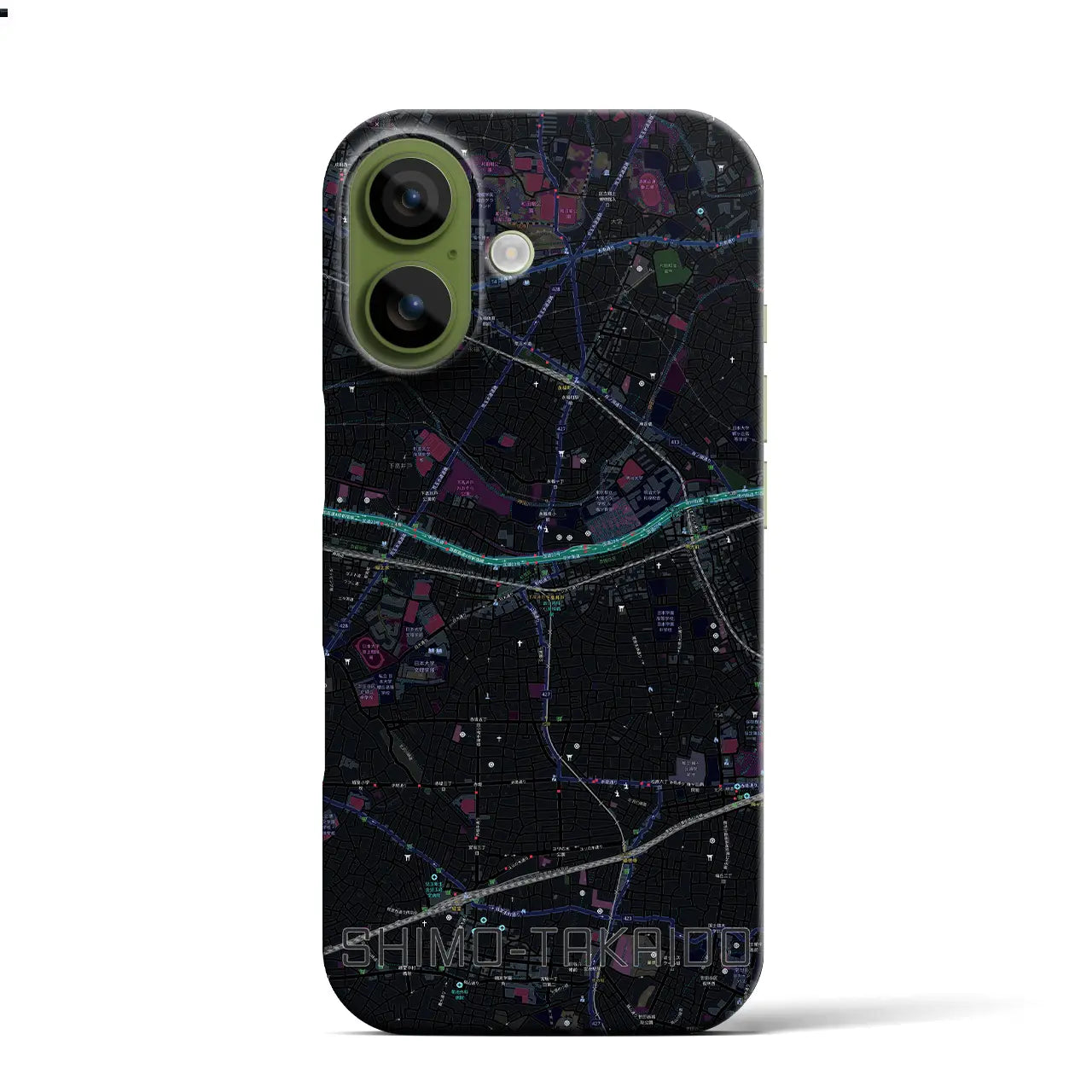 【下高井戸（東京都）】地図柄iPhoneケース（バックカバータイプ）