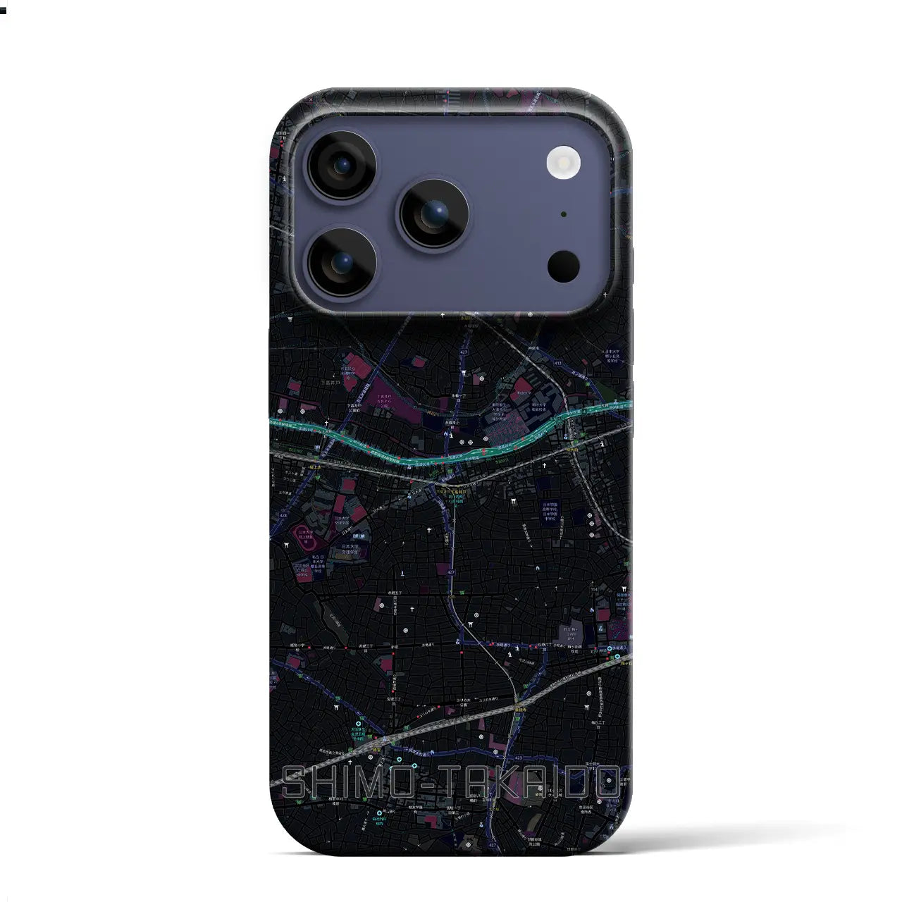 【下高井戸（東京都）】地図柄iPhoneケース（バックカバータイプ）