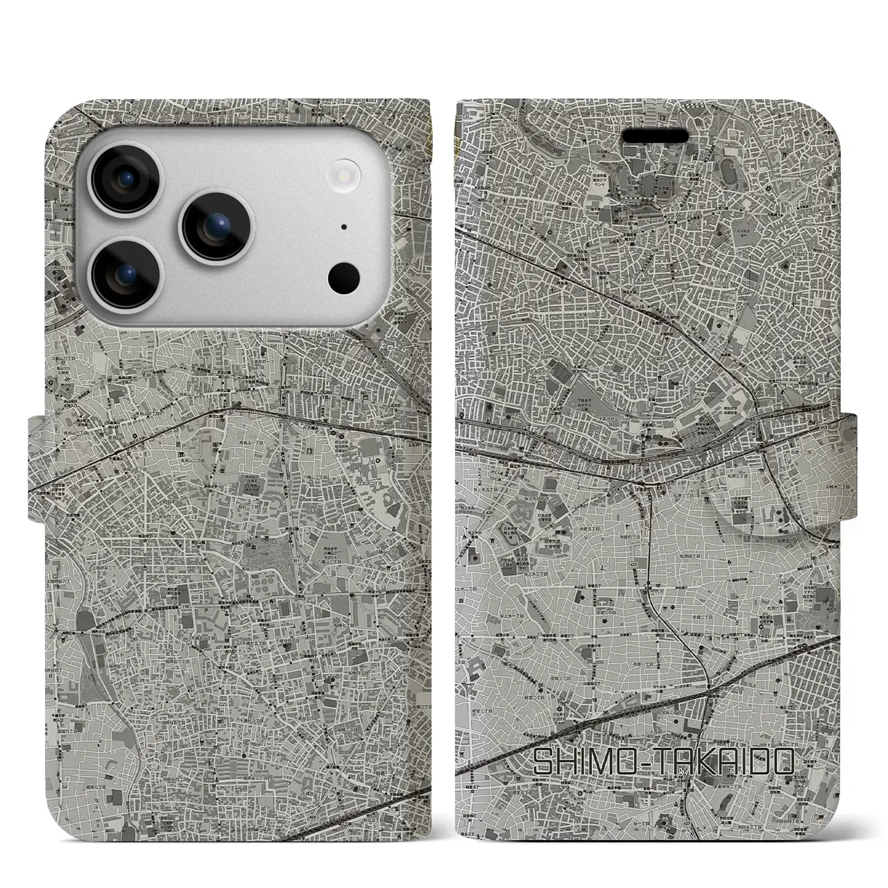 【下高井戸（東京都）】地図柄iPhoneケース（手帳タイプ）