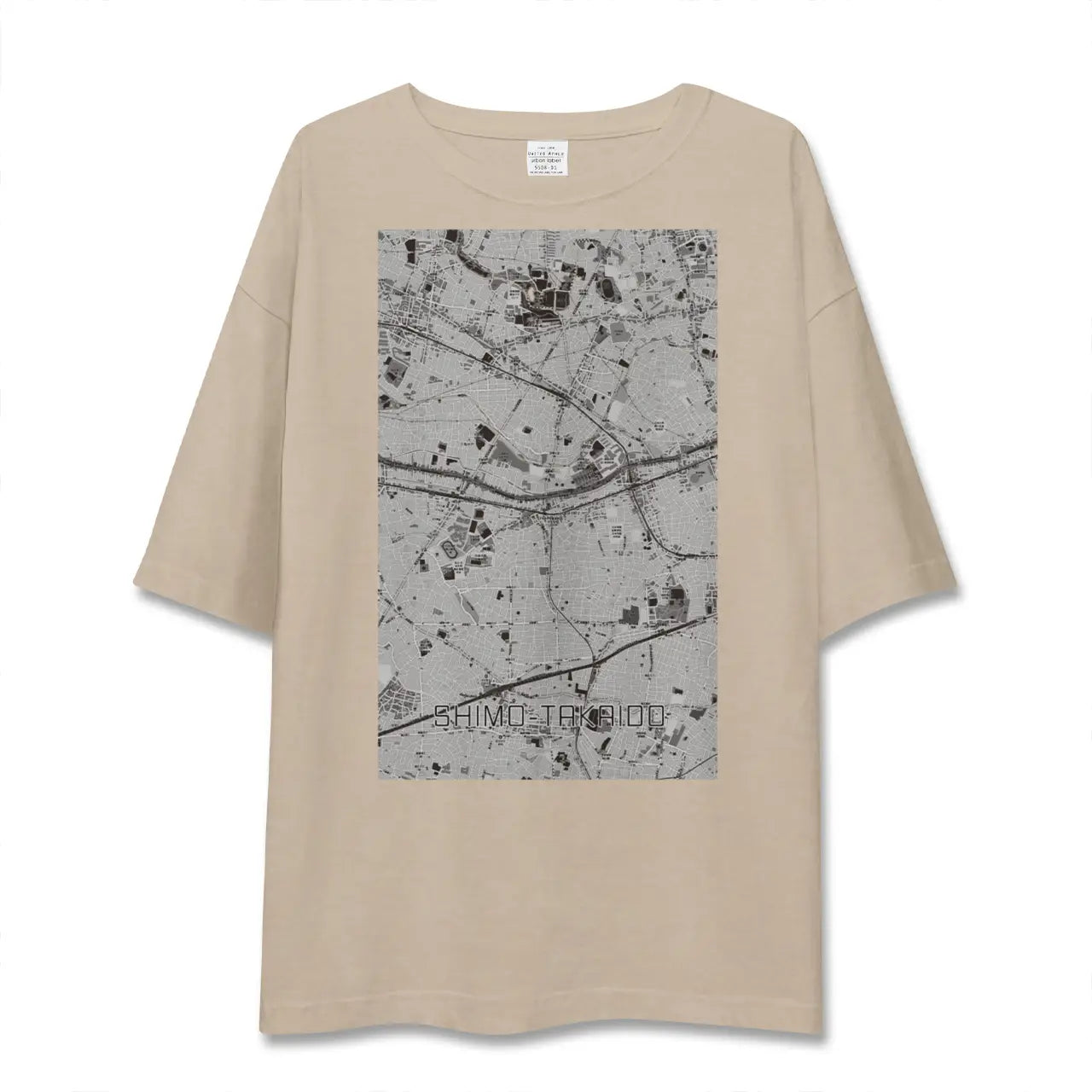 【下高井戸（東京都）】地図柄ビッグシルエットTシャツ