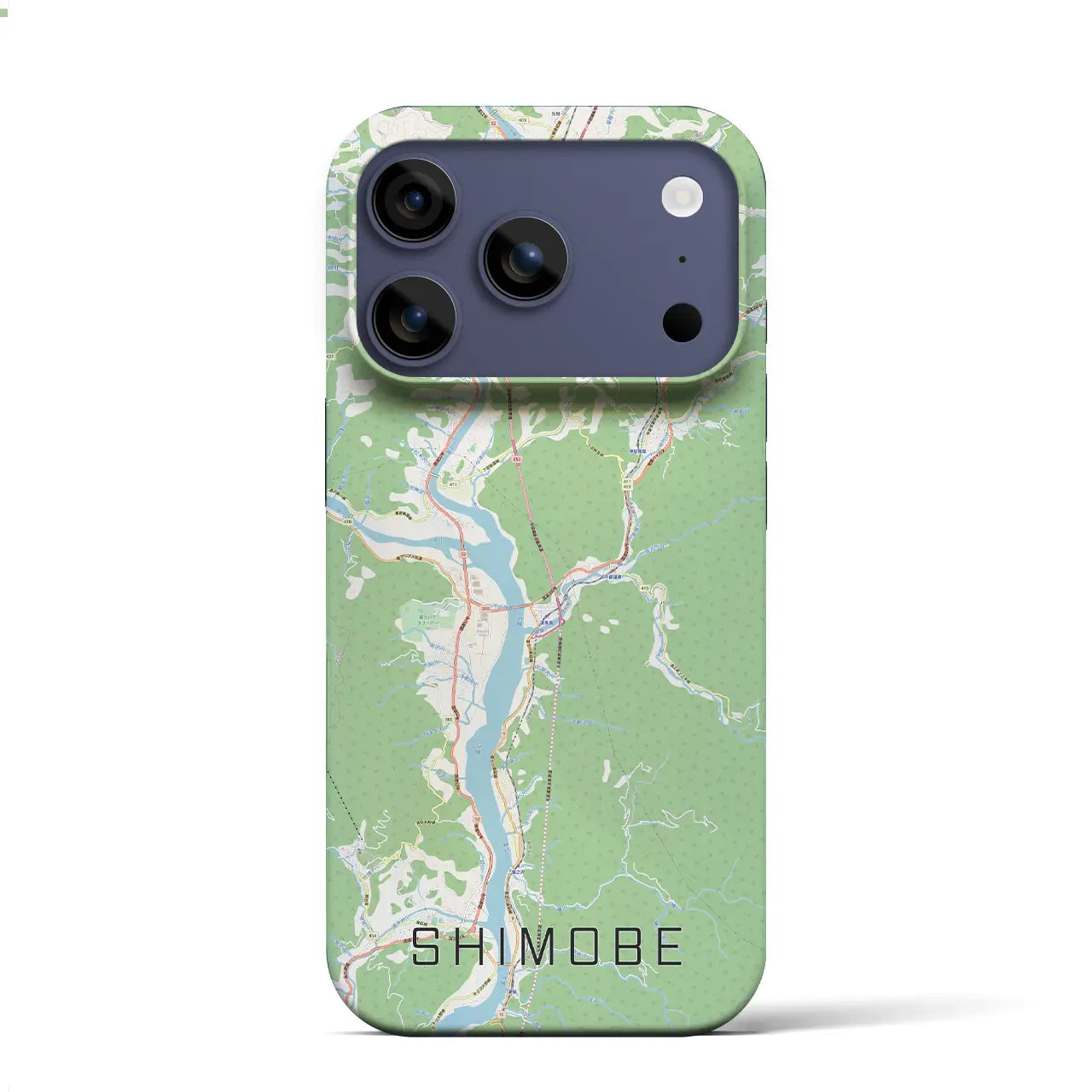 【下部（山梨県）】地図柄iPhoneケース（バックカバータイプ）