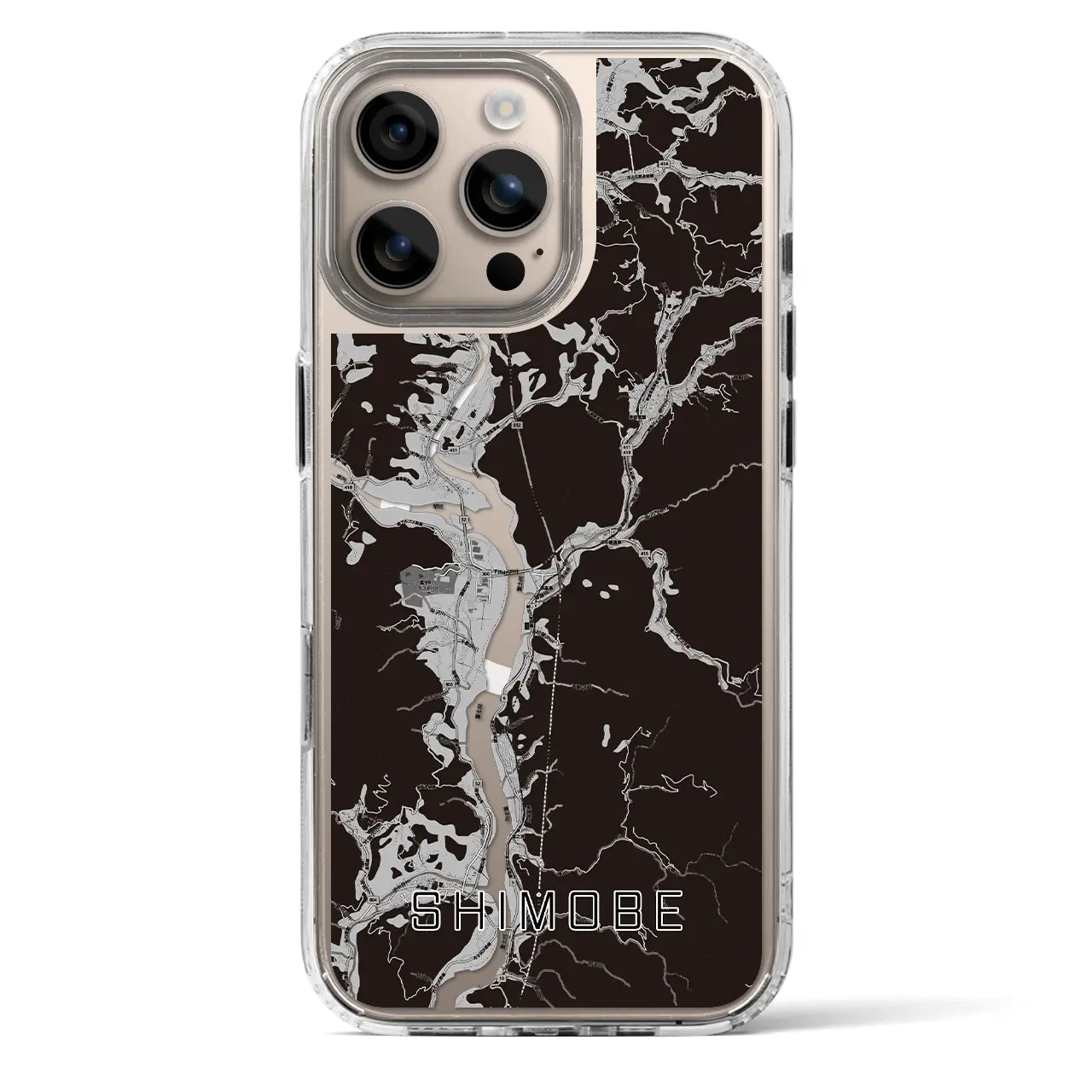 【下部（山梨県）】地図柄iPhoneケース（MagSafeタイプ）