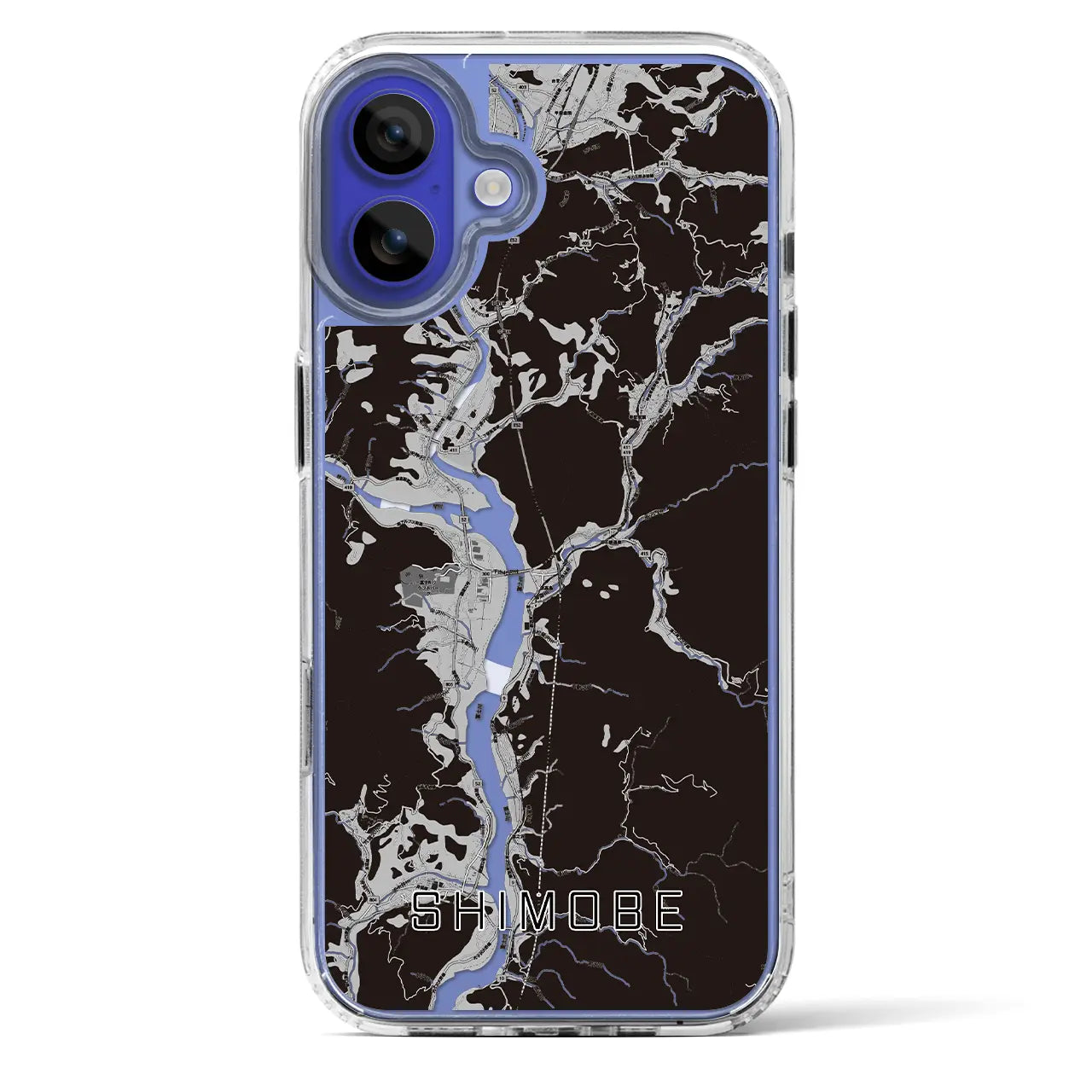 【下部（山梨県）】地図柄iPhoneケース（MagSafeタイプ）