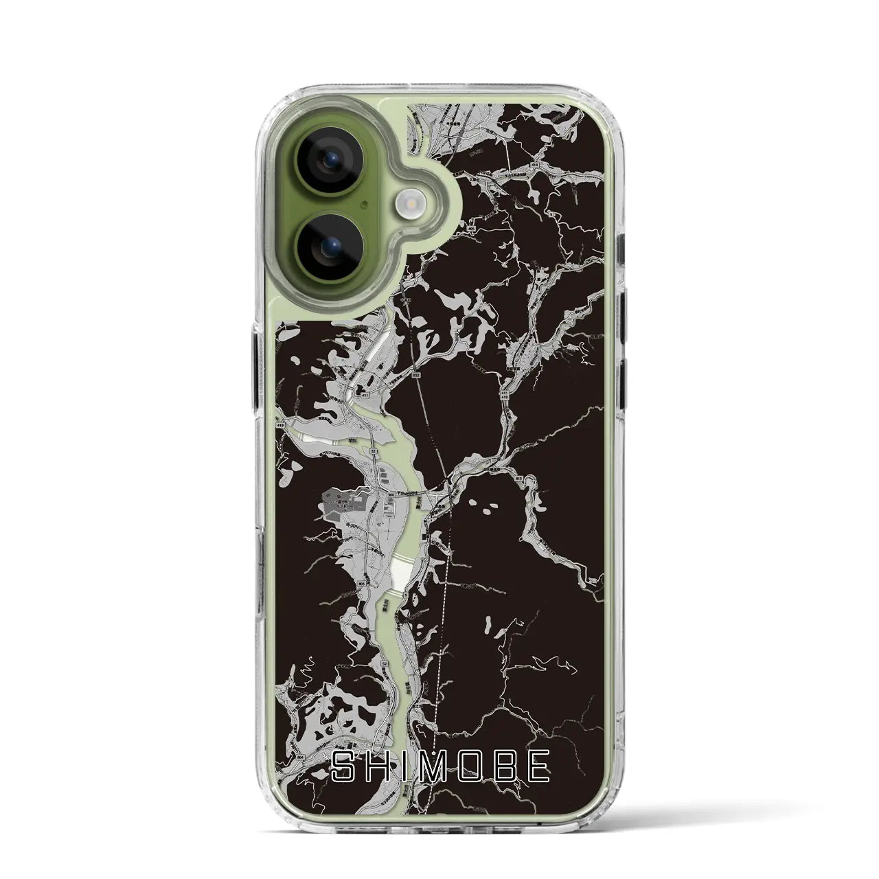 【下部（山梨県）】地図柄iPhoneケース（MagSafeタイプ）